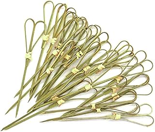 PuTwo Cocktail Sticks Japaneses Style 100 Counts Bamboo Toothpicks for Nibbles Sandwich Appetisers Cocktail Picks Food Picks for Parties Appetizer Pick Toothpicks Party Supplies - Peach Heart