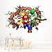 Nensuo 3D Pegatinas de Pared Mario Party Island Tour Poster Super Mario Bros Wallpaper 3D Window Stickers Vinilos Decorativos para Dormitorio PVC 60x90cm-A_60*90CM