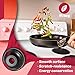 WB31M19 and WB31M20 GE Drip Pans for Electric Stove, 10% Energy Save by Enamel Spraying Prevent Bending and Rust -Includes a Set of 4 Black Stove Drip Pans(2 * 6+2 * 8)