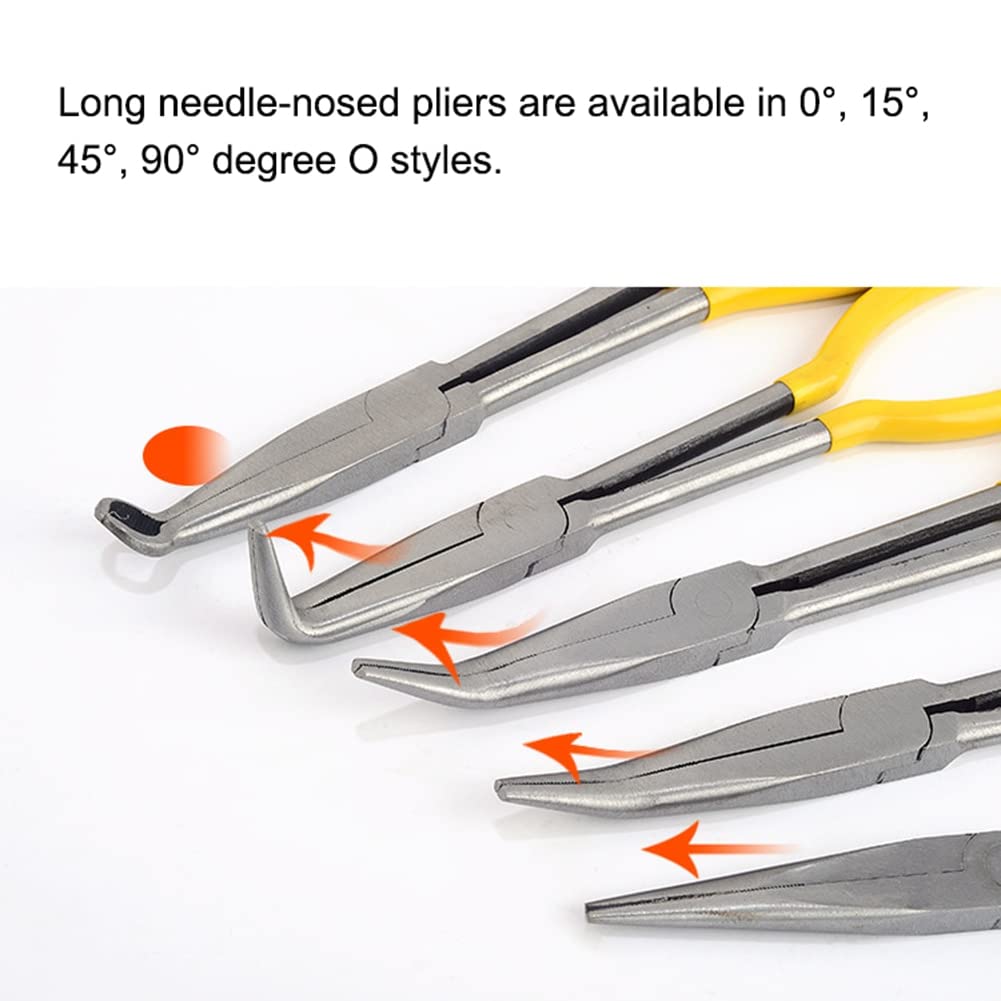 Phefop Lange Flachzange - Handgefertigte Spitzzange Für Elektriker & Handwerk