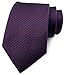 Mens Dark Berry Purple Woven Repp Ties HANDMADE Luxury Suit Solid Plum Necktie Birthday Present for Son Father