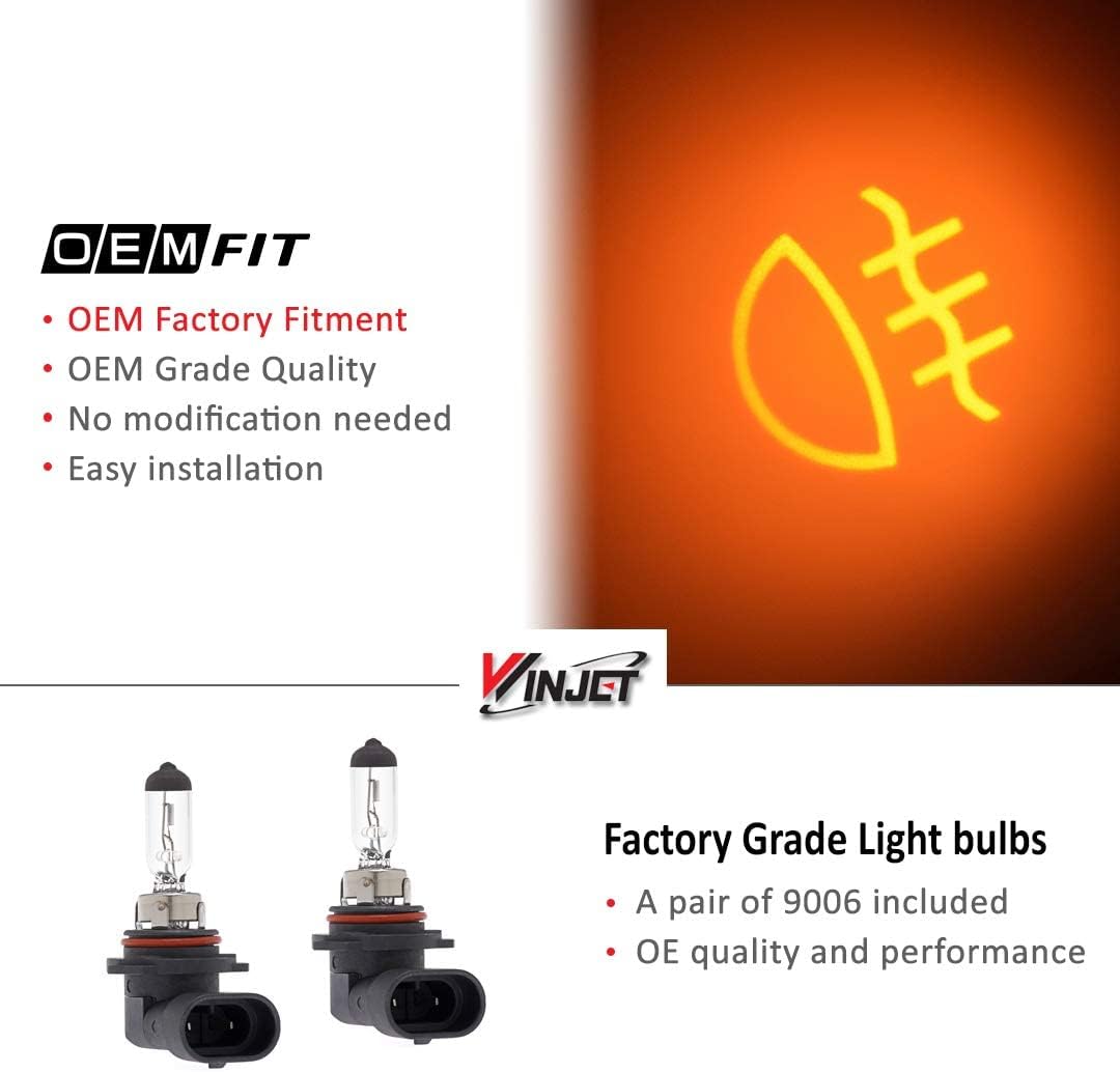 Winjet Compatible with Toyota [2000 2001 2002 2003 2004 2005 2006 Tundra] [2001-2007 Sequioa] Driving Fog Lights + Switch + Wiring Kit