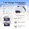 URGENEX FCX24 Battery 7.4V Lipos 2S 30C 600mAh Rechargeable Lithium Battery with Molex Plug Compatible with FMS RC Car and Most 1/10, 1/16, 1/18, 1/24 Scale RC Cars Trucks with 1TO2 USB Charger #4