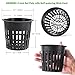 ORIMERC 4 inch 15 Pack Net Cups Pots, with 15 feet Self Watering Rope, 15 Plant Labels, for Hydroponics Aquaponics Kratky Orchid Vegetable Indoor Outdoor Growing Baskets Nursery Slotted Mesh BPA Free