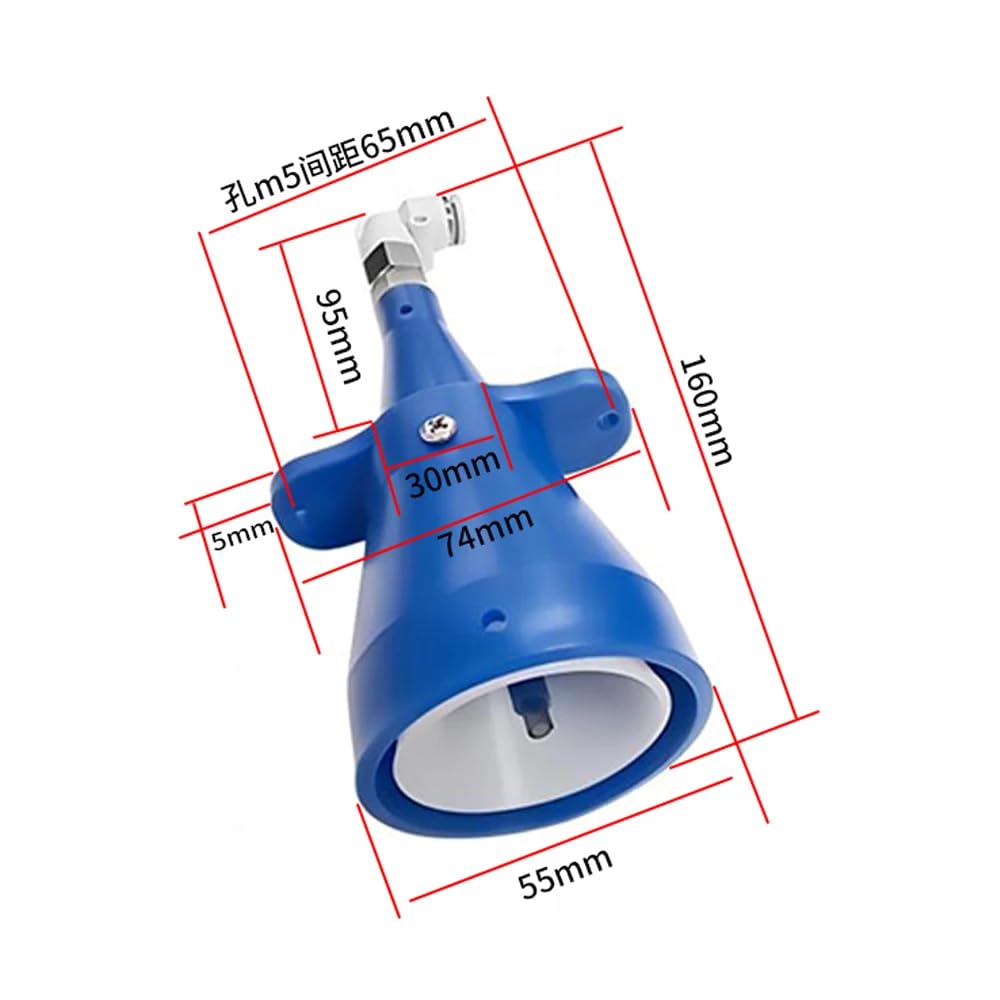 Toplionace Cuchillo de Aire de Alta Presión y Alta Velocidad de Impacto de Plástico, Soplado de Agua de 360° Sin ángulos Ciegos y Eliminación de Polvo