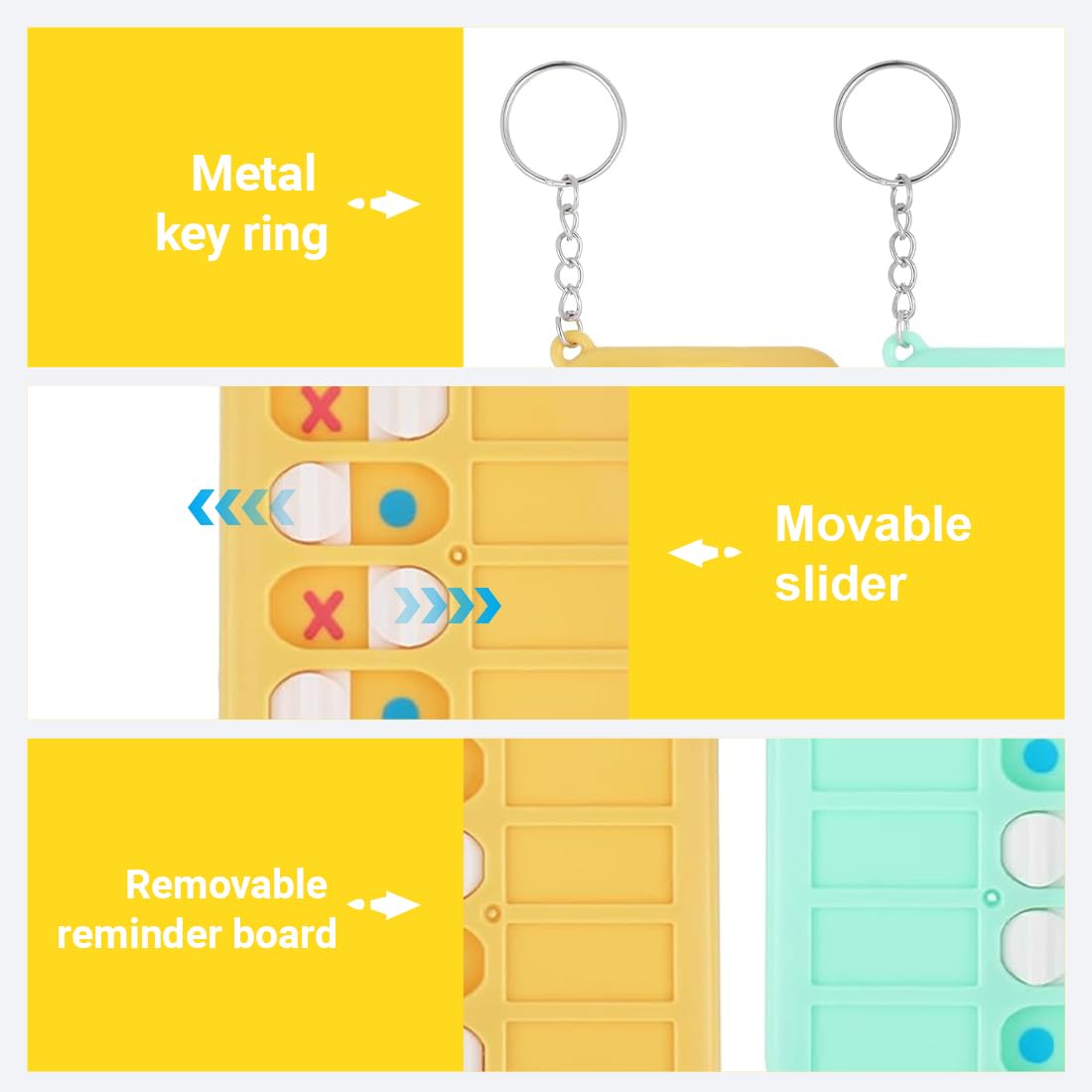 WeddHuis 2 Pcs Tableros de Checklists Reutilizables, Planificador de Tareas Diarias, Lista de Pendientes, Memo-Board para Niños y Adultos, para Escuela y Familia