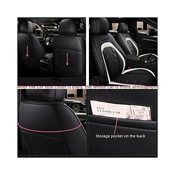 YDYFD Sitzbezüge Auto Autositzbezüge Universal Set fürVolkswagen ID.5/ID.4/ID.3/GTI/Golf SV/Golf Sportsvan/Golf/Golf/Golf Variant/Golf Cabrio Universal Sitzbezüge, Reis Farbe – Bild 5