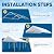 Quictent 10x20 ft Heavy Duty Carport Canopy Galvanized Car Tent Outdoor Garage Boat Shelter with Reinforced Structure, with Hanging Edge - White