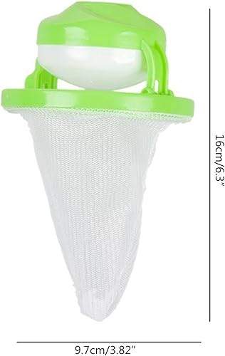 Miniatura 6 de Retiro de pelo reutilizable flotante de fibra sucia colector colector filtro malla bolsa captura pelos lavadora lavandería bolsa filtro red bolsa