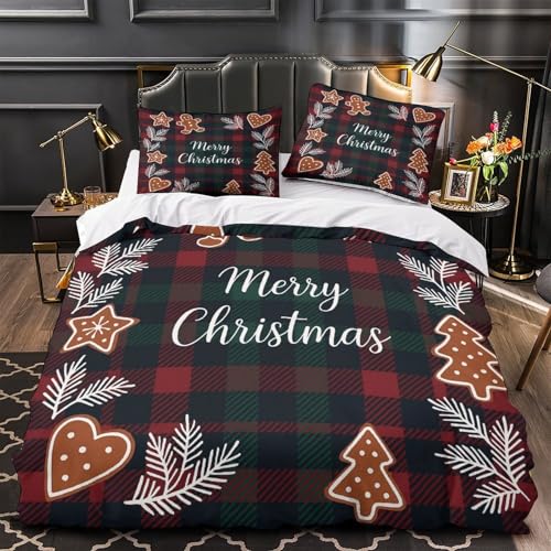 Décorations de Noël Vintage pour Chambre avec Housse Couette Bougie 3D - 2