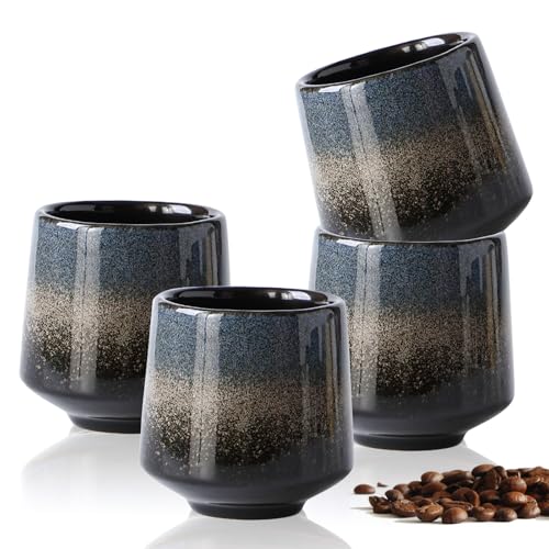 Reviews de Tazas de café , listamos los 10 mejores. 49 Ulable Tazas de café de cerámica, 220ml Juego de Tazas para, Kiln - Changed Glazed para Café Bonitas, Elegante Set de Regalo para Amantes del Café, Azul Gris