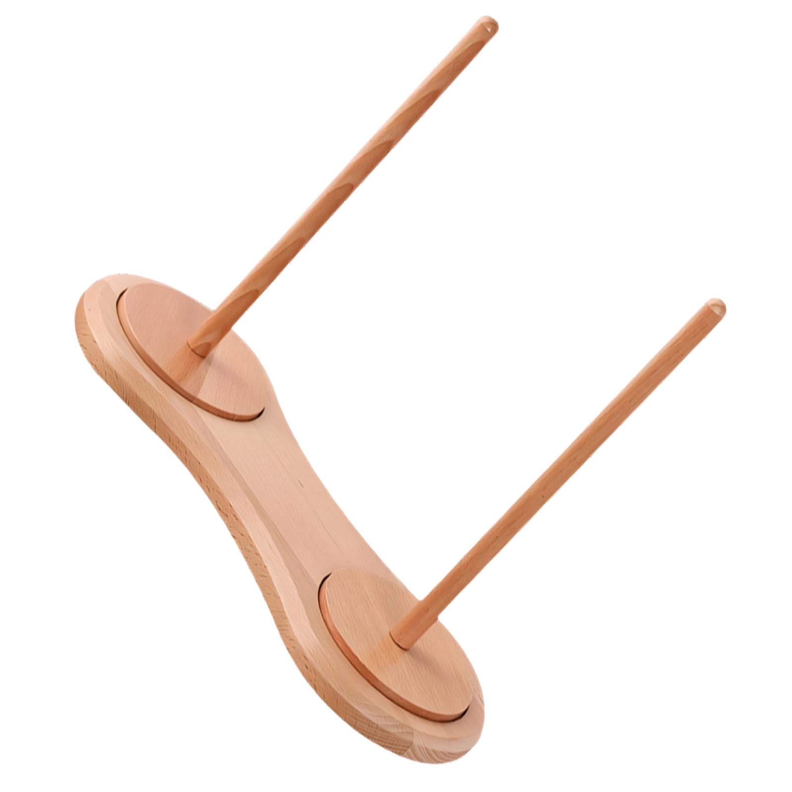 Msioytog 360 Degree Rotating Wood Yarn Holder Desktop Yarn Dispenser Thread Spool Organiser Holder for Knitting Weaving Project Crochet Thread Stand