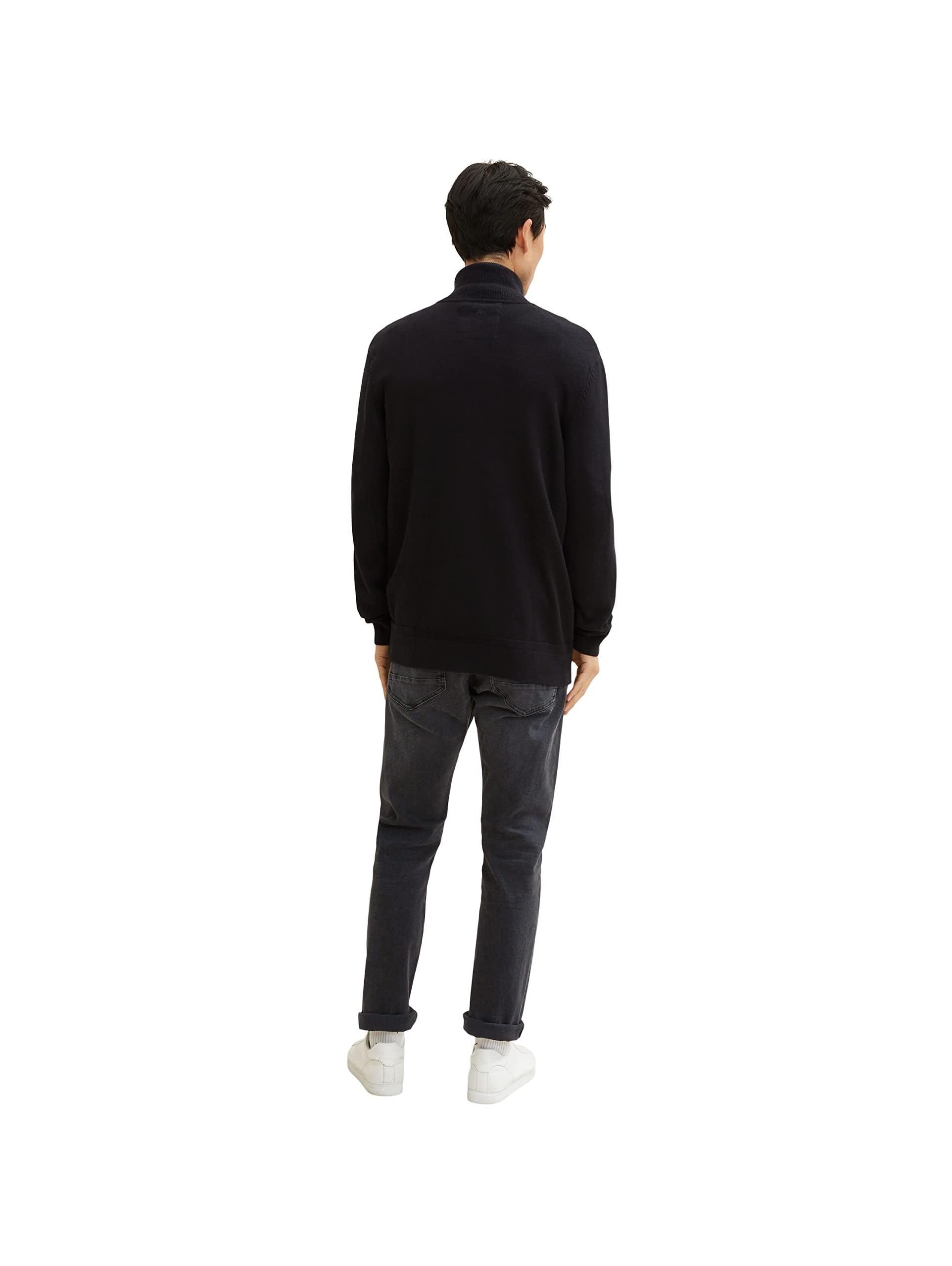 TOM TAILOR Uomini Cardigan con collo alto
