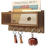 [CHARM OFFICE DECOR] Let's be honest, your walls are begging for a fun update! Our decorative key holder for wall is the perfect way to add a pop of joyful color to your office, entryway, hallway, or living room. Best of all, this cute key hanger doe...