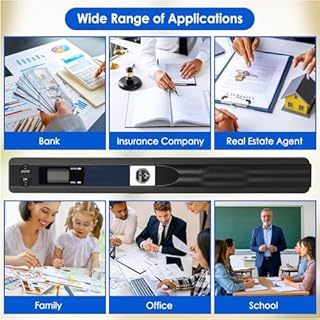 GZGYNADAST Portable Document Color Photo Scanner for A4 Documents，900DPI Handheld Mobile Image Scan for Business,Photo,Receipt,Book,Picture,Scanning Wand，JPG/PDF Format, High Speed,with 16G SD Card