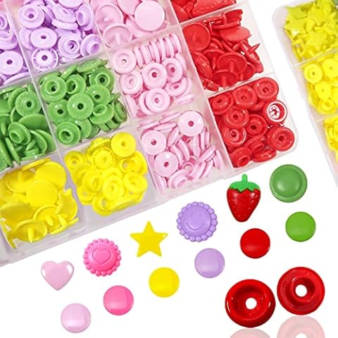 TOAOB Boutons Pression Multicolores Cover