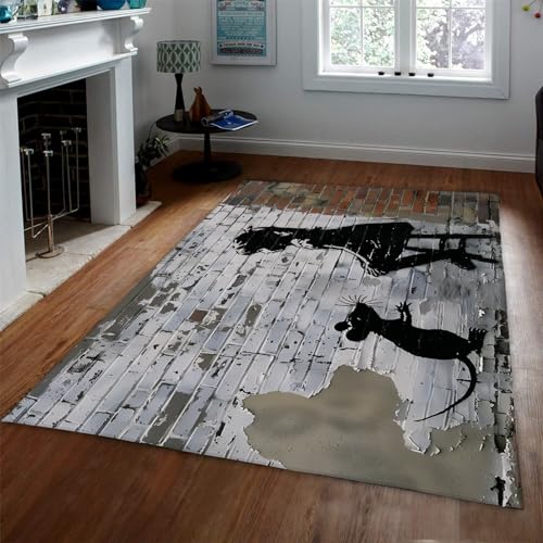 Tapis de salon graffiti doux grand tapis de chambre fille 150x210cm - 2