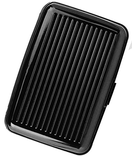 LUCKLYSTAR Estuche Tarjeta Crédito Estuche Tarjeta Visa Funda Tarjetas Visita (Black)