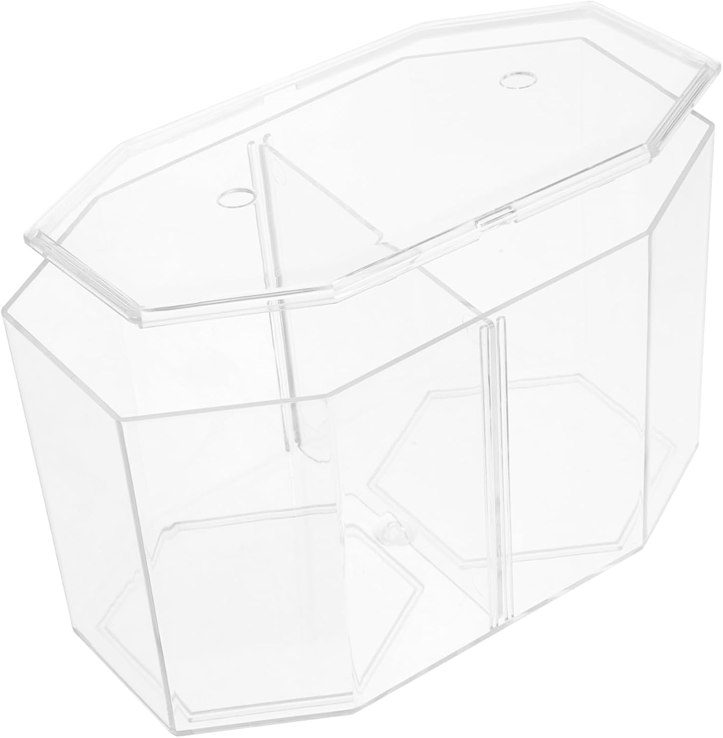 Fish Isolation Breeding Box Transparent Aquarium Incubation Tank for Fish and Shrimp Dual Compartment Design Survival Rate