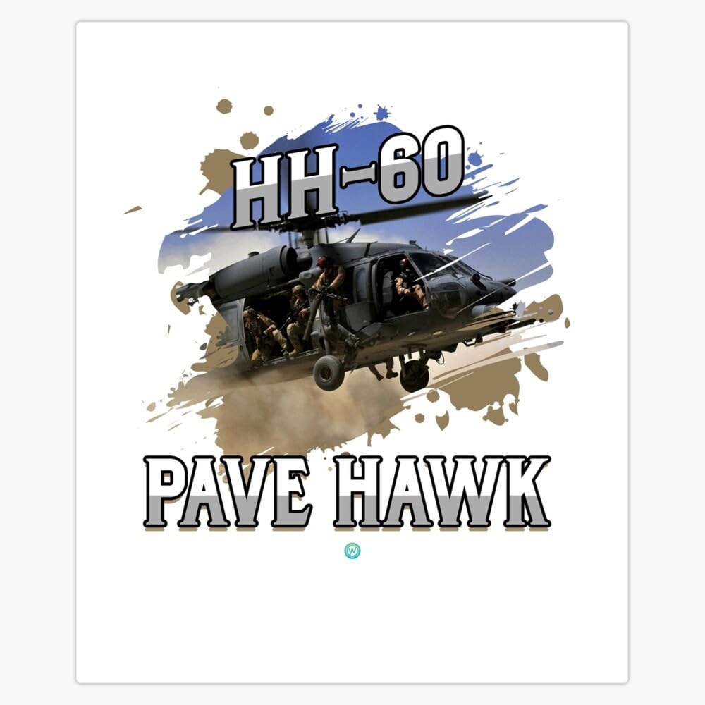 HH-60 Pavehawk Helicopter Crew Gift Sticker Bumper Sticker Vinyl Decal 5"