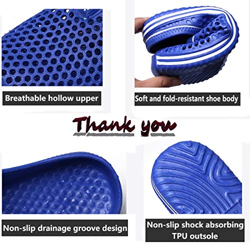 Womens Mens Bathroom Garden Non-slip Hole Breathable Lightweight Sandals Unisex Beach Quick Drying Sandals Couple Indoor/Outdoor Slippers4