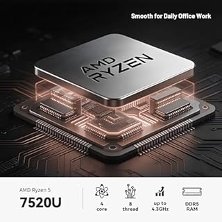 Lenovo V15 Ordinateur portable professionnel, 15,6 po FHD anti-reflet, AMD Ryzen 5 7520U, 16 Go de RAM, 512 Go SSD, Windows 11 Home, RJ-45, Wi-Fi 6, clavier numérique, gris