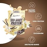 IronMaxx 100% Whey Protein Pulver 500g - Vanille | Cremiger Eiweißshake mit BCAAs & EAAs | High Protein, Low Carb & zuckerarm | Ideal für Muskelaufbau & Fitness