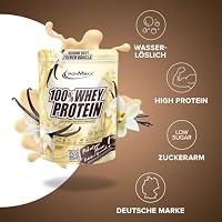 IronMaxx 100% Whey Protein Pulver - French Vanilla 500g Beutel | zuckerreduziertes, wasserlösliches Eiweißpulver aus Molkenprotein | viele verschiedene Geschmacksrichtungen – Ansicht 2