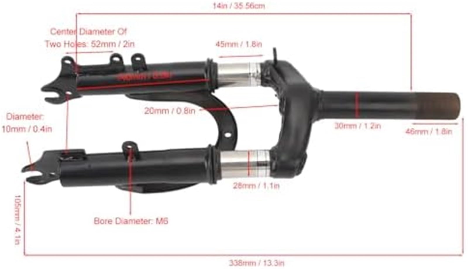 Suspension, Fourche pour Avant, Amortisseur hydraulique