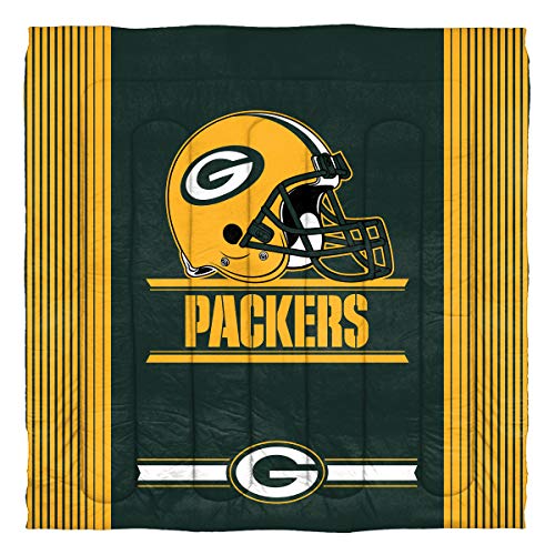 Northwest NFL Green Bay Packers Comforter and Sham Set, Full/Queen, Safety