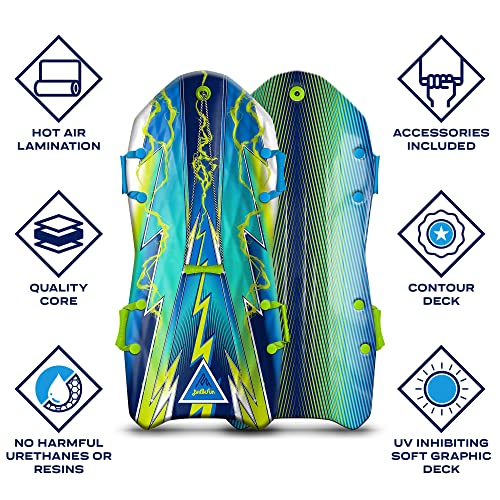 Artikfun Premium Recreational Winter Foam Snow Sled | Tow Rope And Handles | Sized For Youth And Adults | Contoured Deck Design | 50In-127Cm Design Length | #TOP4