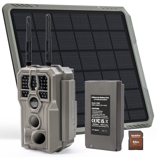 GardePro E8 2.0 Pro WiFi Trail Camera with Solar
