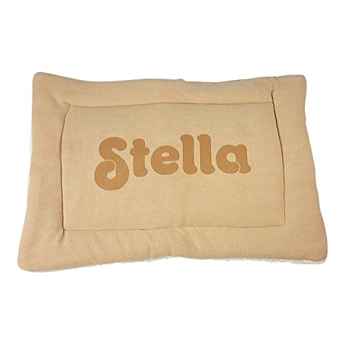 Custom Catch Personalized Dog Mat - Gift For Crate Cushion, Puppy Sleeping Blanket, Kennel Bed Pad - Small - S - Gray, Purple, Blue, Maroon, Beige #TOP5