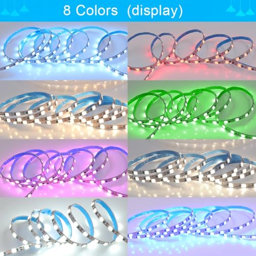Tira LED flexible multicolor 5V 8MM 600 LEDs 5mm miniatura 7