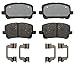 ACDelco Silver 14D923CHF1 Ceramic Front Disc Brake Pad Set