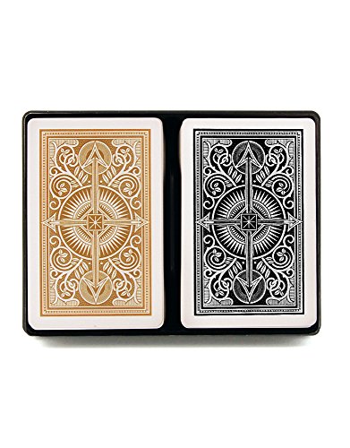 KEM-Arrow-Black-and-Gold-Bridge-Size-Standard-Index-Playing-Cards-Pack-of-2