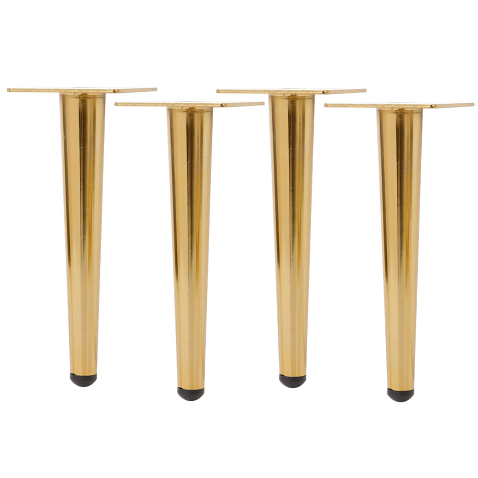 Genérico 4 Patas de Mesa, Patas de Metal para Muebles, Patas para armarios de baño, Patas para cómodas, 12/15/20/25 cm, Patas de Cama, 12 tamaños, soportan 1000 kg, 15 cm/6 Pulgadas - Dorad