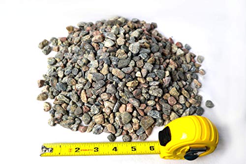 Gravilho de ervilha de granito de 1,9 cm, bolsa de 1,9 kg – Gravilho de granito natural decorativo p