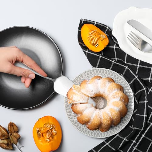 Miniatura 6 de Neikafan 2 Piezas Cortador De Tartas En 10 12 14 16 Porciones Marcador De Tartas Corta 12 Porciones, Cuchillo Y Pala Para Servir Tartas Marcador De Raciones Para El Lavavajillas