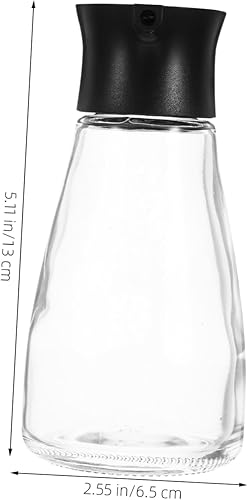 Miniatura 2 de Hemoton Botella dispensadora de aceite Vinagre de vidrio con boquillas de vertido Contenedor de condimento líquido para cocina Negro