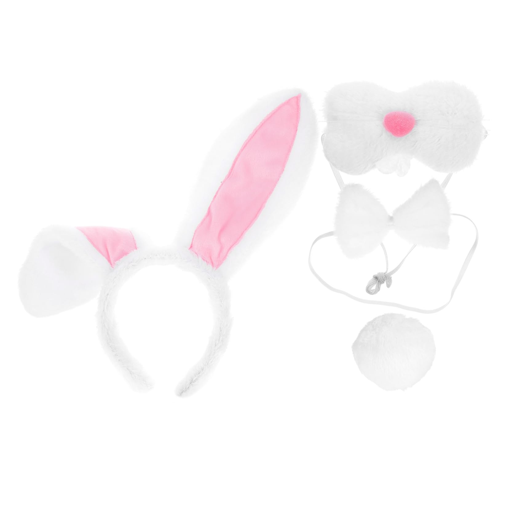BESPORTBLE Ensemble Bandeau Oreilles de Lapin Accessoires de Cosplay Bande-Oreille de Lapin Bunny Ears déguisement pâques Bandeaux de fête pour Filles Cosplay de Lapin Fil de Fer