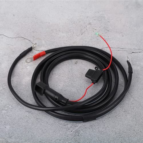 Outboard Battery Cable, Rustproof Portable Black 2M Length Boats Engine Part Aluminum Abs For 30-85Hp #TOP3