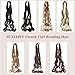 SUYIAPIY French Curl Braiding Hair Pre Stretched Bouncy Braiding Hair- Synthetic Crochet Hair For Boho Box Braids Loose Wave Crochet Braids Goddess Box Braids Senegalese Twist 24 inch (27#)