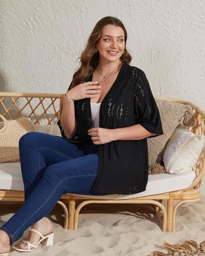 50% Off Plus Size Jacquard Cardigan for Women - Now $9.99