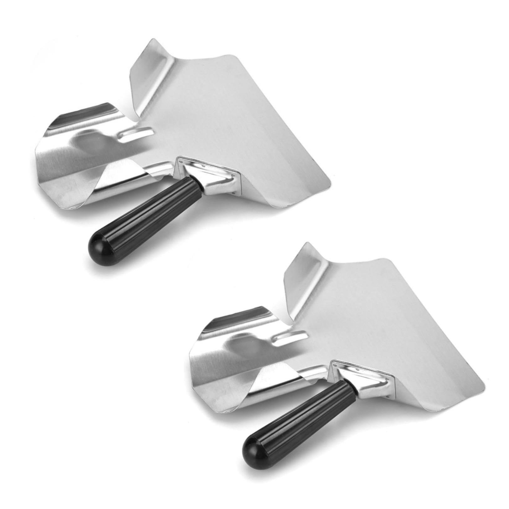 2-Pack Stainless Steel Popcorn Scoop for French Fry and Bagger