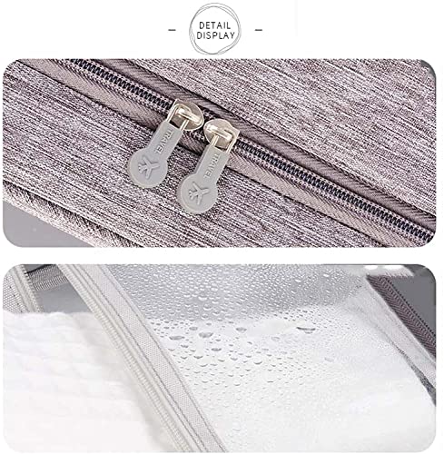Image of Styleys Travel Cosmetic Bag for Men Women, Hanging Toiletry Bag, Makeup Pouch, Waterproof Makeup Cosmetic Bag Travel Organizer for Accessories, Shampoo (Purple - S11087)