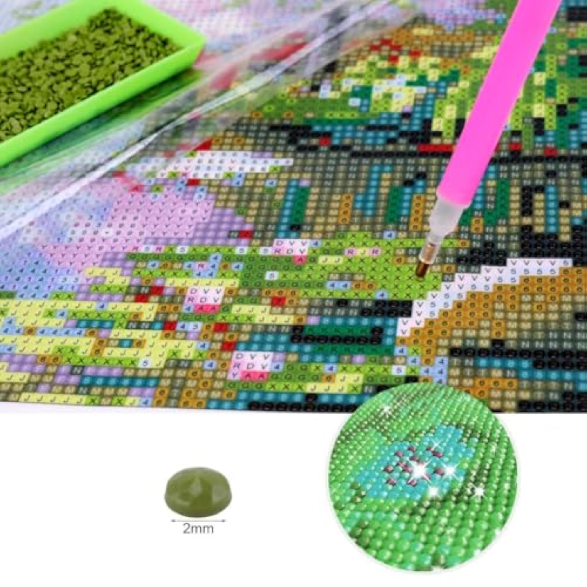 DIY 5D Diamond Painting Kit for Adults & Kids, Full Drill