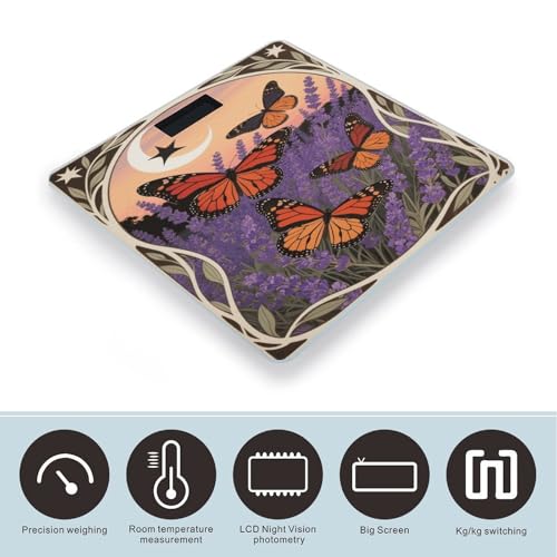 Báscula Digital de Baño con Pantalla LED y Vidrio Templado miniatura 3