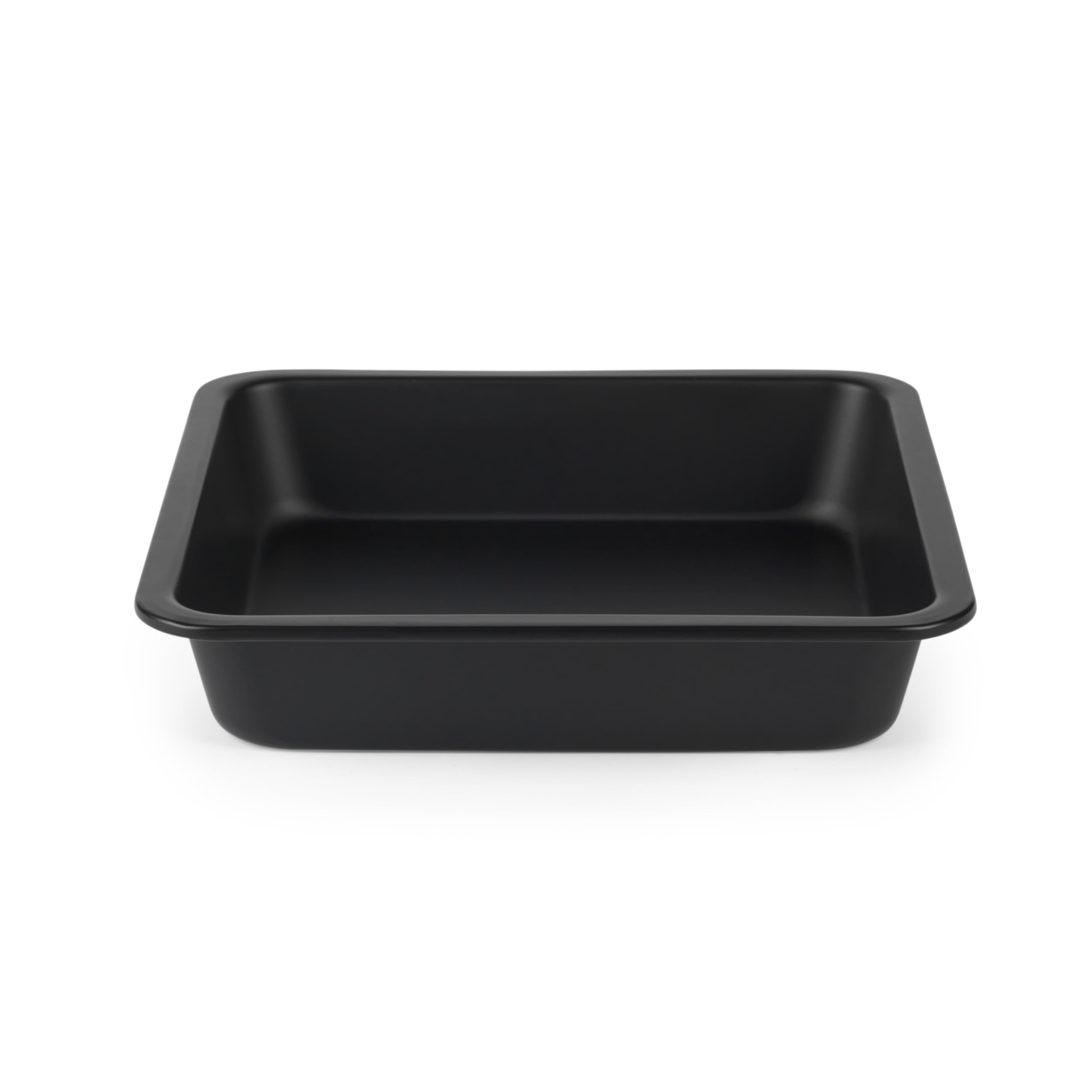 Salter Black Bakes Square Cake Tin – 23 Cm Non-Stick Brownie Baking & Roasting Pan, Deep Cake Mould, Oven Safe Up To 220°C, Pfoa-Free, Bakeware For Brownies/Birthday/Wedding Cakes,