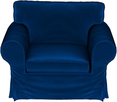 Vista 31 de Funda de repuesto de algodón pesado UPPLAND (no EKTORP), compatible con IKEA UPPLAND para sillón (silla Uppland de poliéster, beige)